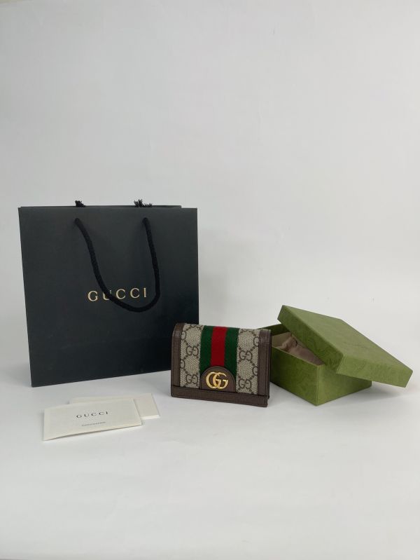 【分期0利率】GUCCI OPHIDIA GG零錢對開短夾【95成新】 