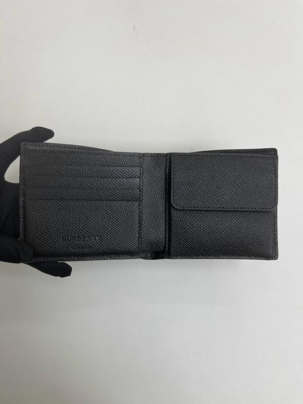 【9成新】BURBERRY 燙銀LOGO 防刮短夾 