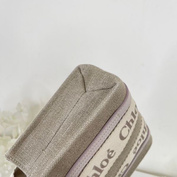 【12期0利率】CHLOE  MINI WOODY TOTE背帶刺繡款【99新】 