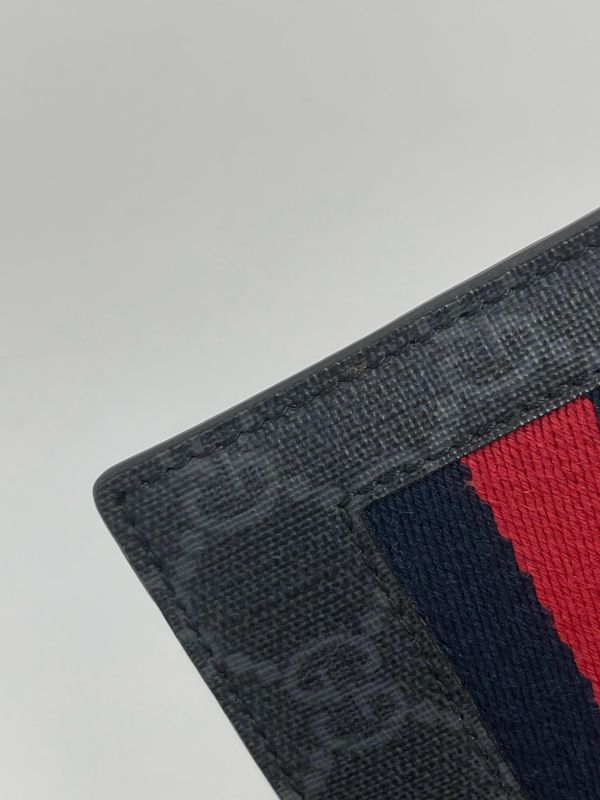 【9成新】GUCCI 織帶8卡短夾 