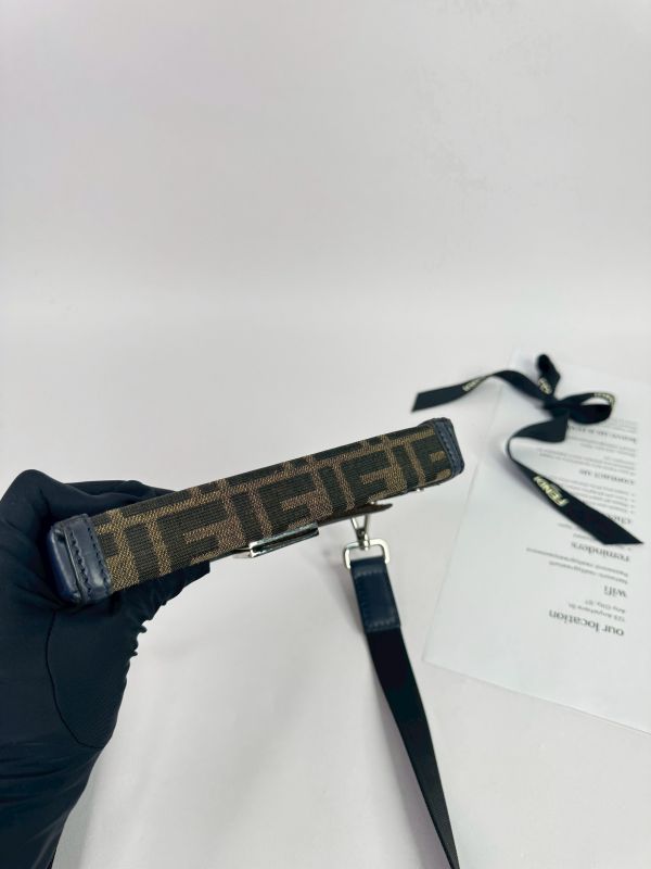 【9成新】FENDI Mini Soft Trunk 老花斜背包 