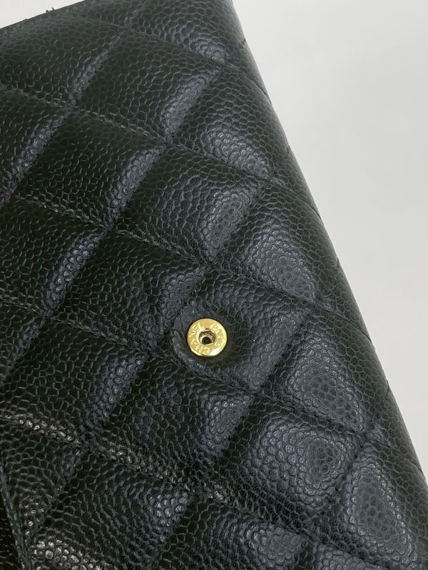 【分期0利率】CHANEL COCO 經典翻蓋長夾 黑金【9成新】 