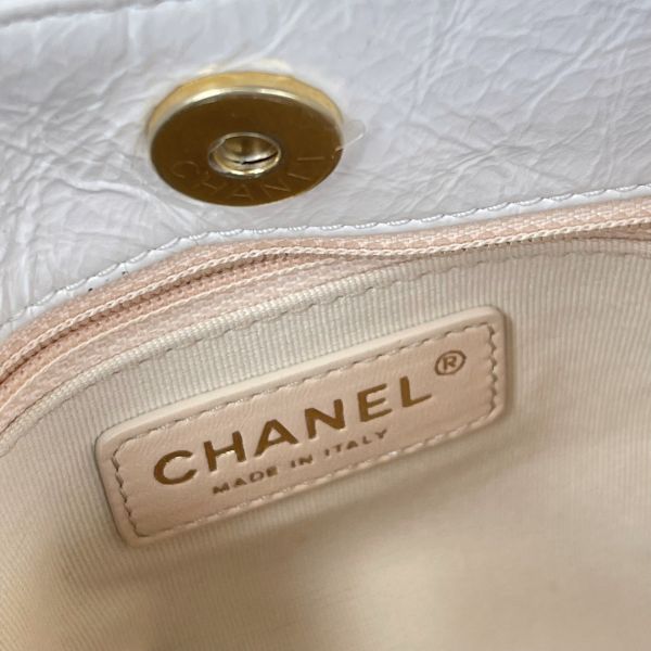 【12期0利率】CHANEL 油蠟皮天貓長背帶HOBO 中號【23年1月北京購證】【95成新】 