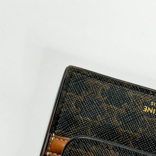 【12期0利率】CELINE 凱旋門翻蓋雙層卡包【9成新】 