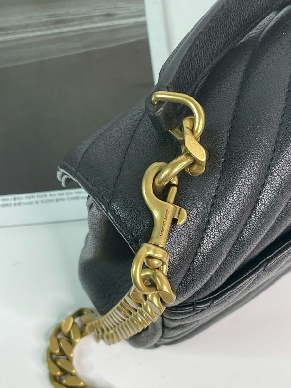 【分期0利率】YSL  山型紋學院包【95成新】 