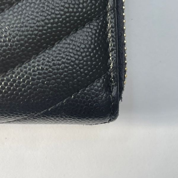 【12期0利率】 YSL魚子醬拉鍊長夾【9成新】 