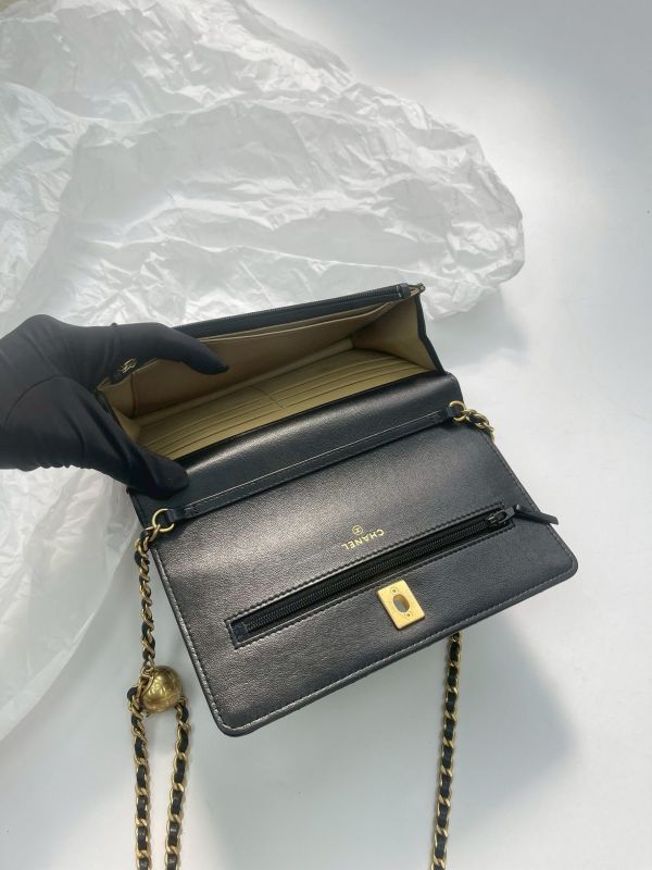 【95成新】CHANEL 羊皮金球 WOC 