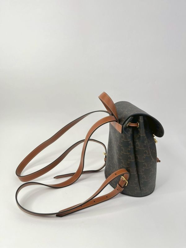 【99成新】CELINE BONNIE標誌印花背包 