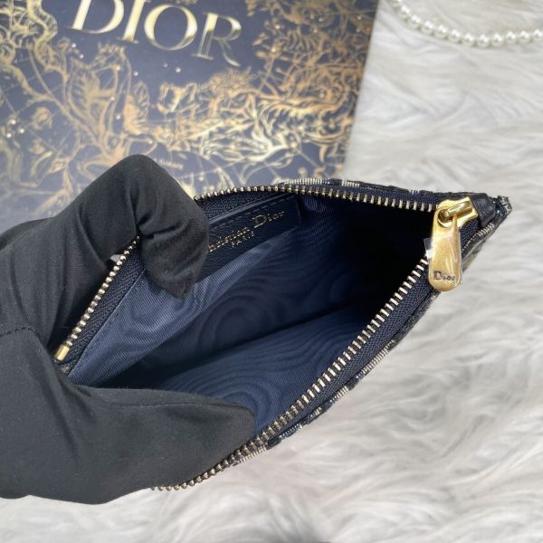 【12期0利率】DIOR Saddle長型鏈帶銀包【9成新】 