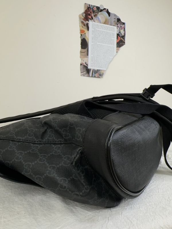 【12期0利率】GUCCI GG印花帆布後背包【9成新】 