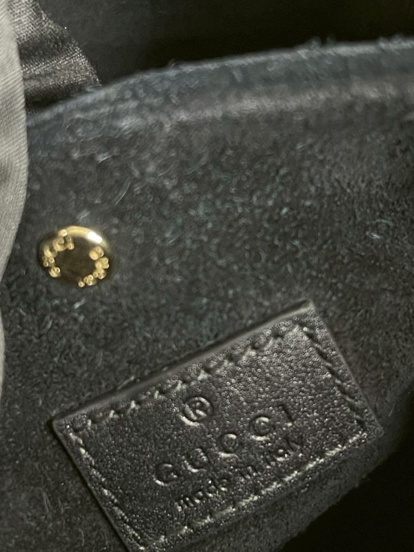 【分期0利率】GUCCI GG Emblem系列小號水桶包 【95成新】 