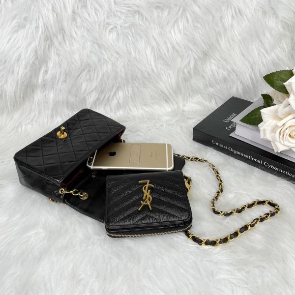 【12期0利率】Chanel VTG  Mini 書包釦口蓋包 19cm【9成新】 