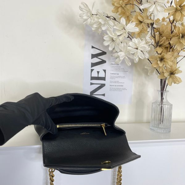 【12期0利率】YSL COLLèGE中性絎縫皮革手袋【22年1月台灣購證】【95成新】 