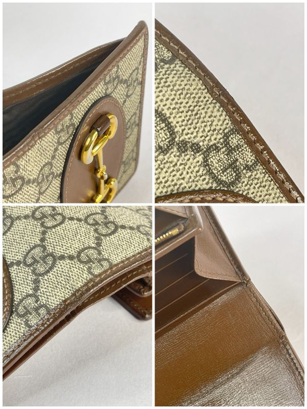 【95成新】GUCCI 1955 零錢袋對開短夾 