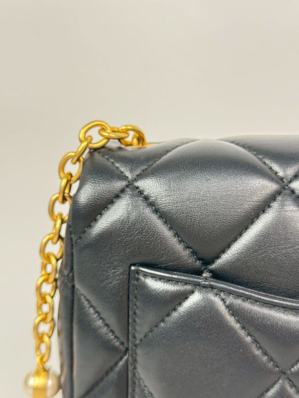 【分期0利率】CHANEL 23S琺瑯愛心珍珠鍊方胖【95成新】 