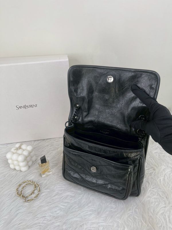 【分期0利率】YSL 復古皮革BABY手袋 D扣款 【99成新】 