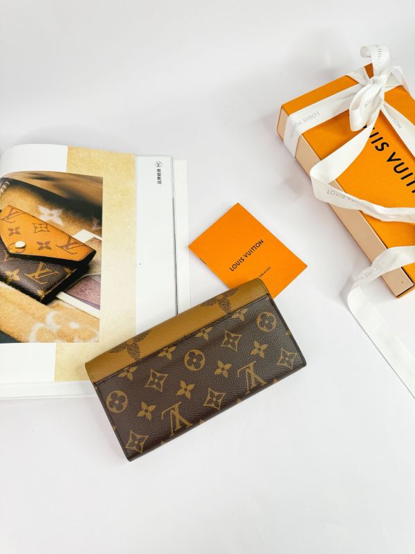 【分期0利率】LV SARAH 拚色長夾【9成新】 