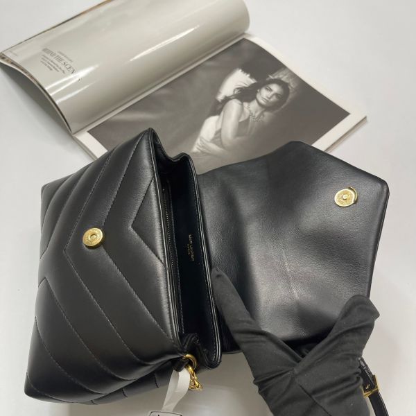 【12期0利率】YSL LOULOU絎縫皮革Toy手袋 MINI 【95成新】 