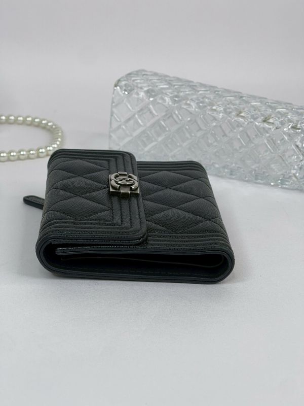 【分期0利率】CHANEL BOY三折短夾【9成新】 