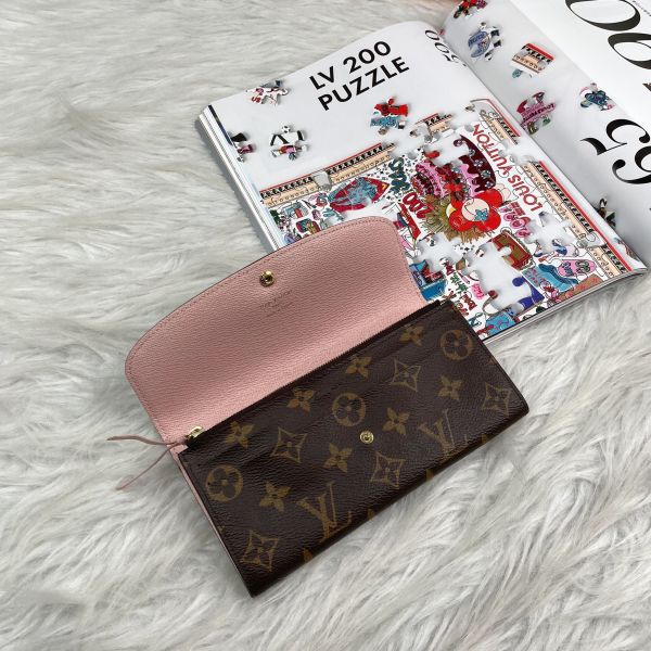 【12期0利率】LV EMILIE經典Monogram釦式長夾【9成新】 