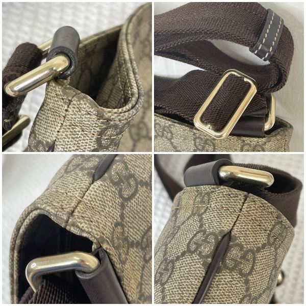 【12期0利率】Gucci 經典雙G緹花防水PVC扁式斜背包【9成新】 
