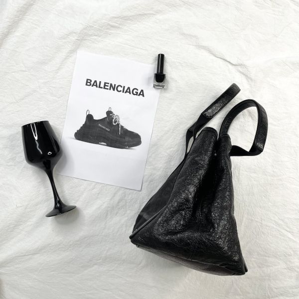 【12期0利率】Balenciaga Navy Cabas S托特包【9成新】 