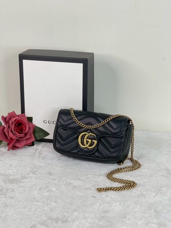 【分期0利率】GUCCI Marmont 迷你肩背包【9成新】 