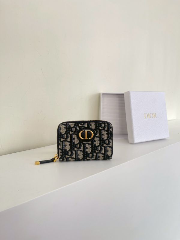 【分期0利率】DIOR 30蒙田 拉鍊零錢包【未使用閒置品】 