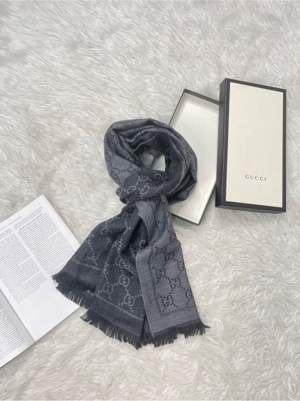 【分期0利率】GUCCI  GG 花紋披肩【未使用閒置品】 