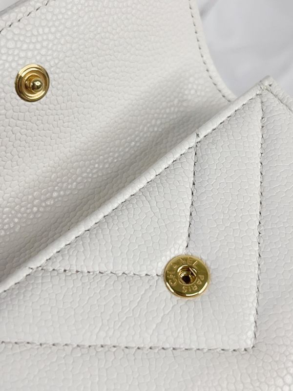 【9成新】CHANEL 24C  BOY 迷你三折雙層短夾 
