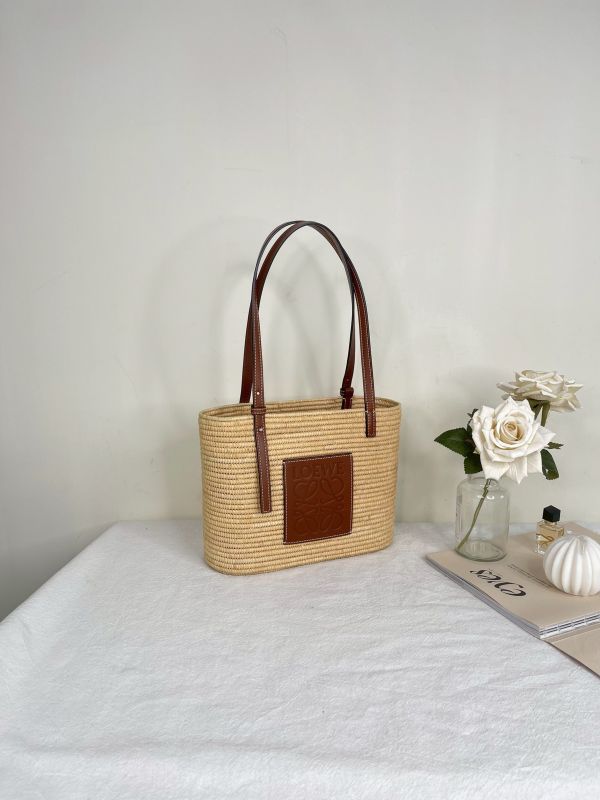 【分期0利率】LOEWE 手提肩背草編包【9成新】 