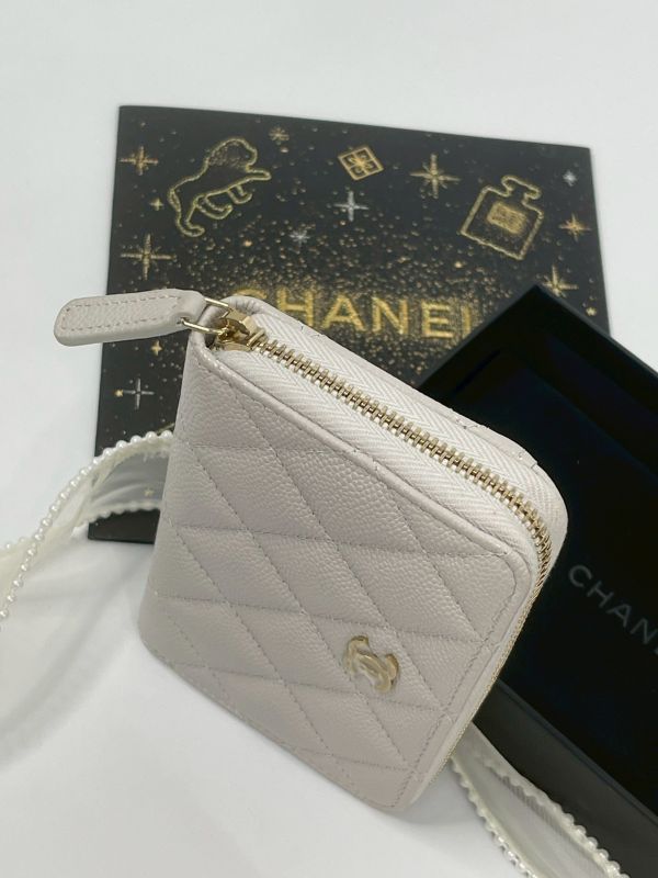 【分期0利率】CHANEL 新款拉鍊零錢包【未使用閒置品】 