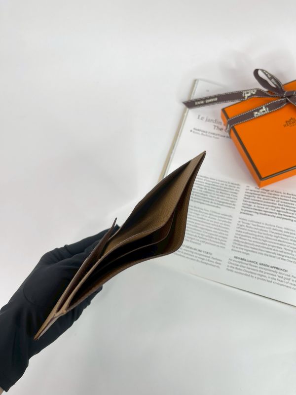 【99成新】HERMES 對開6卡短夾 