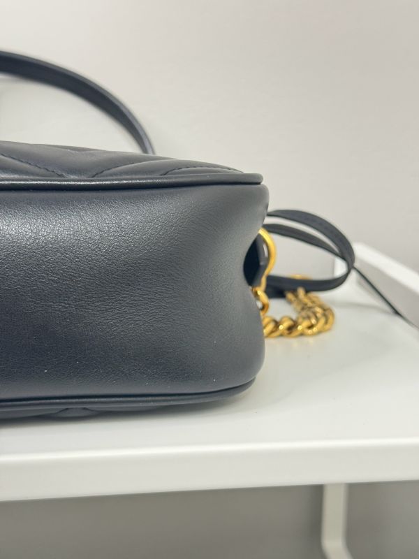【分期0利率】GUCCI Marmont 相機包黑金【9成新】 