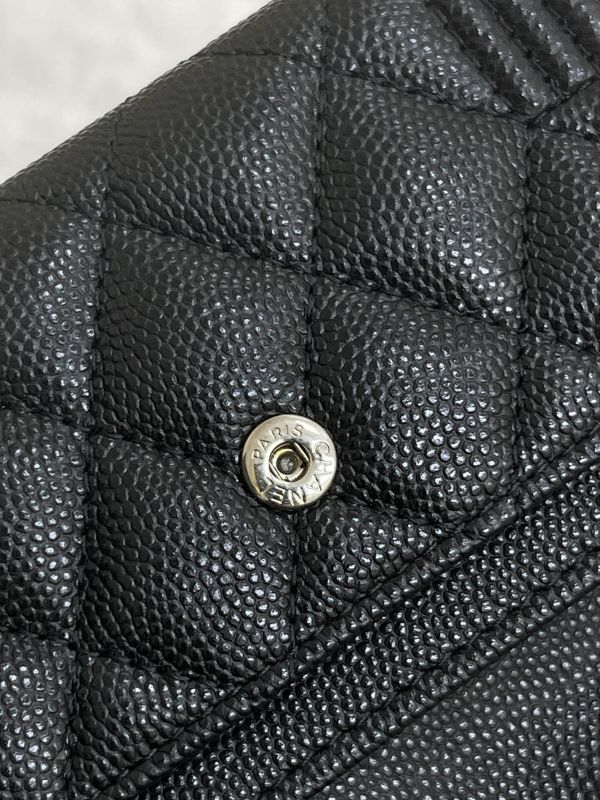 【99新】CHANEL BOY翻蓋零錢卡包 
