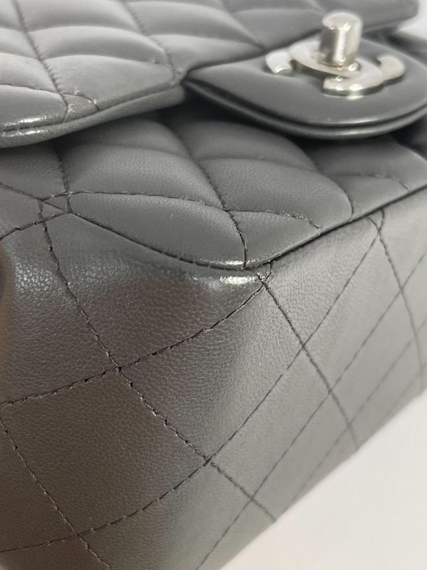 【99成新】CHANEL 方胖 晶片款深灰 