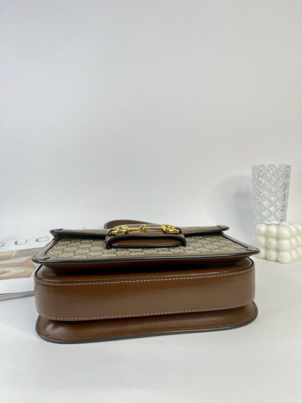 【95成新】GUCCI Horsebit 1955 中號肩揹袋 