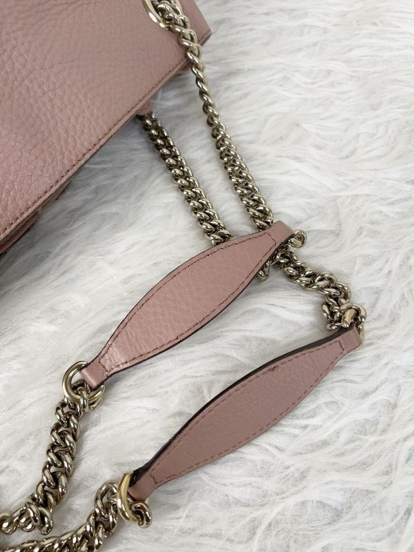 【分期0利率】GUCCI SOHO牛皮托特包【88成新】 