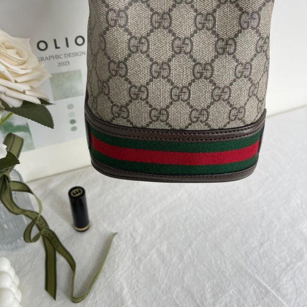 【12期0利率】GUCCI OPHIDIA GG 迷你水桶袋 【99成新】 