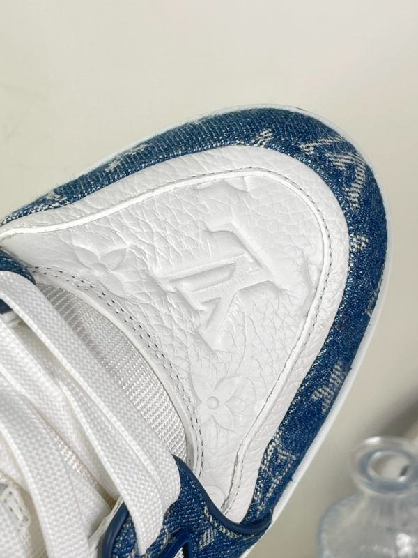 【分期0利率】LV Trainer Sneaker 深藍  9碼【99成新】 
