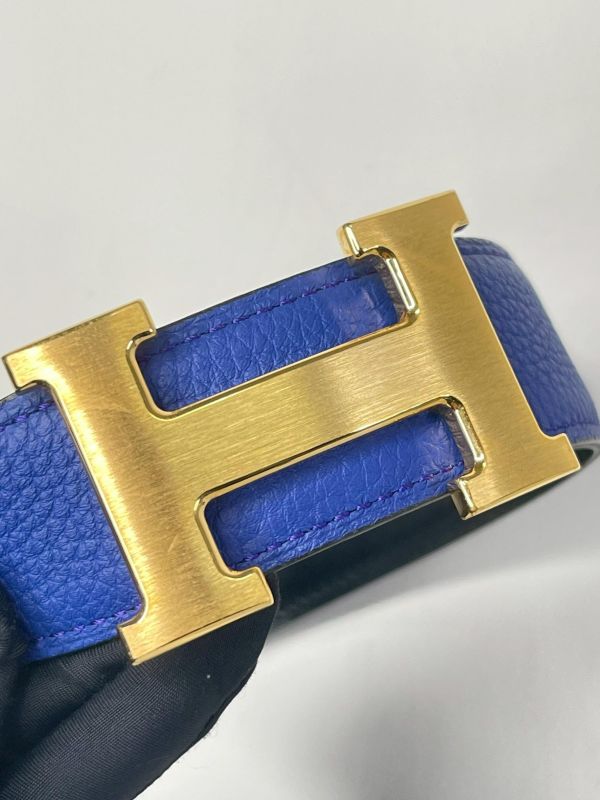 【9成新】HERMES 32MM 雙面皮帶 85CM 