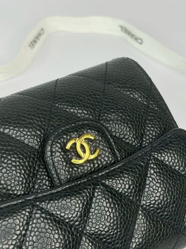 【分期0利率】CHANEL COCO 背面拉鍊三折短夾【9成新】 