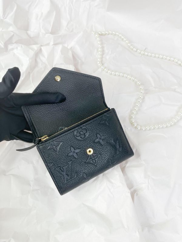 【99成新】LV Victorine 錢包 黑壓紋 