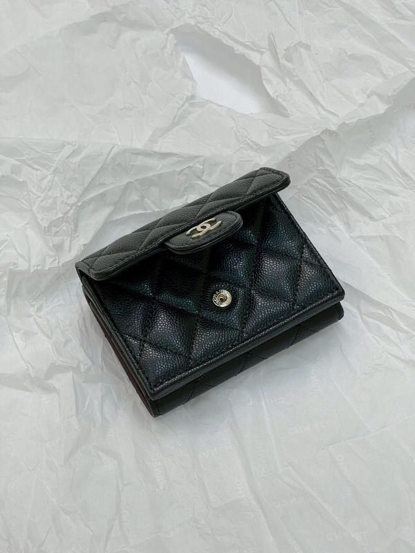 【全新品】CHANEL  COCO迷你雙層三折短夾 