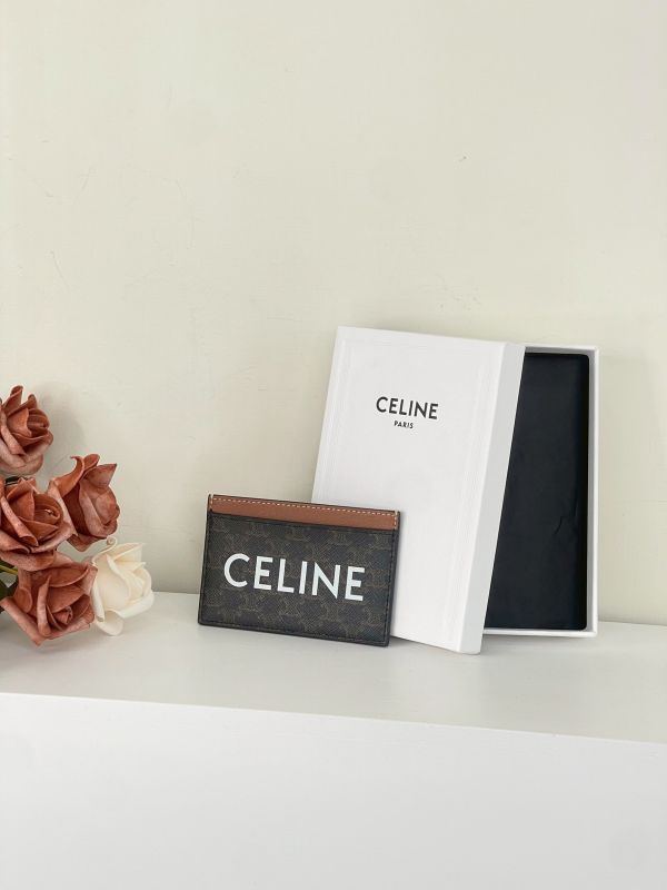 【分期0利率】CELINE 印花標誌印花卡片套【9成新】 