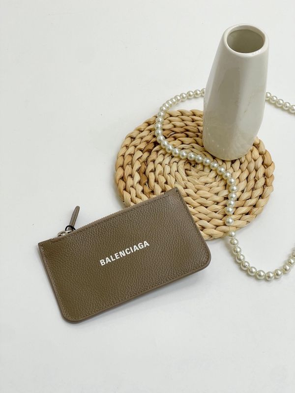 【未使用閒置品】BALENCIAGA 一字拉鍊零錢卡包 