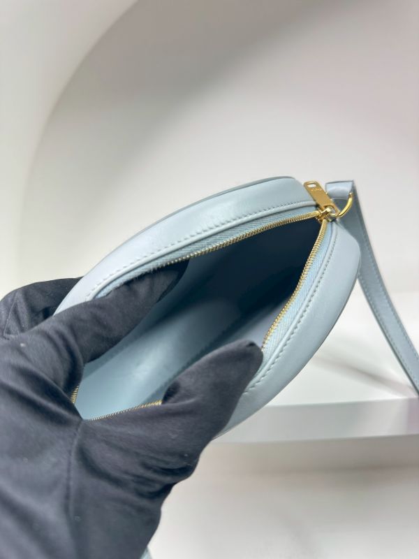 【95成新】CELINE 迷你月餅包  冰藍色 