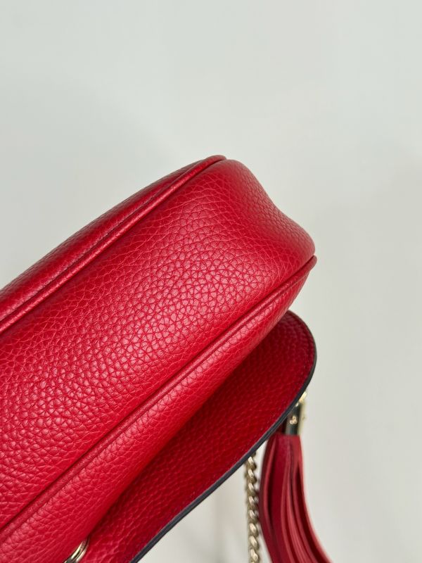 【分期0利率】GUCCI SOHO 流蘇翻蓋鍊包【95成新】 