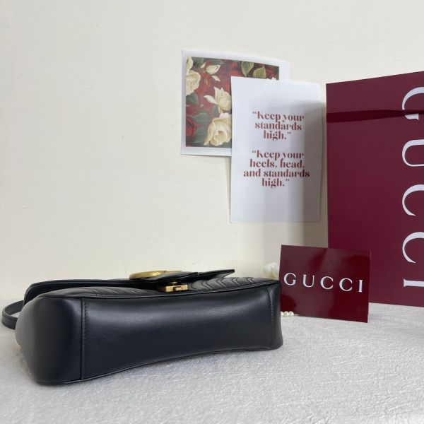 【12期0利率】GUCCI Marmont 小號肩背包【24年10月台灣購證】【99成新】 