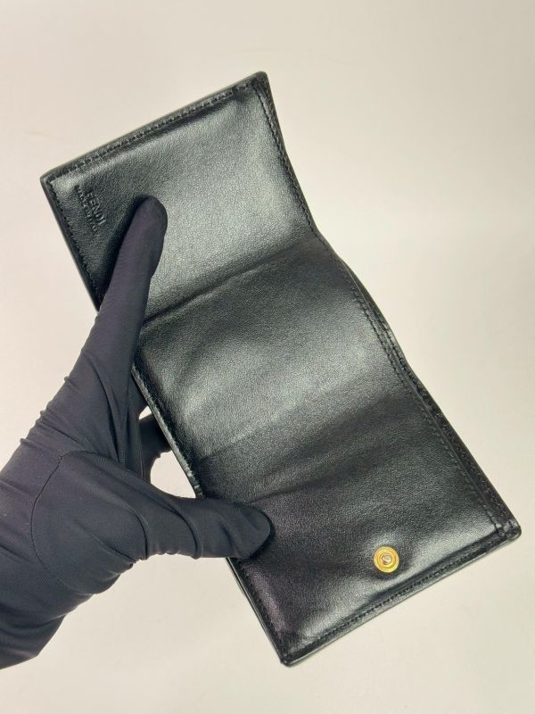 【85成新】FENDI 微型三摺疊皮夾 